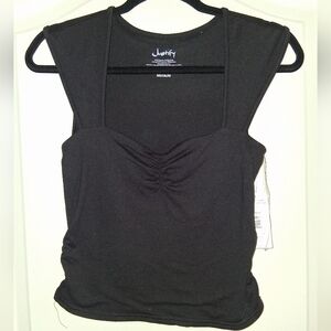 Justify Women's Black Crop Top